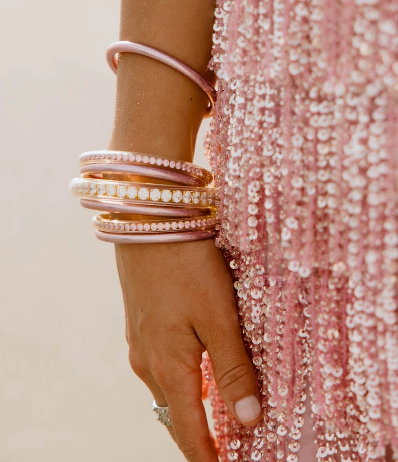 BuDhaGirl Serenity Prayer All Weather Bangles Bracelet Set