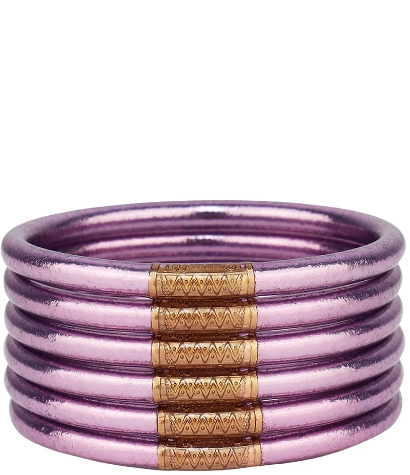 BuDhaGirl Serenity Prayer All Weather Bangles Bracelet Set