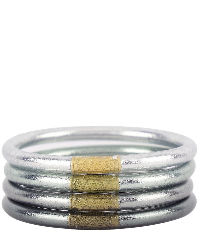 BuDhaGirl Serenity Prayer Metallic Ombre All Weather Bangles® Bracelet Set