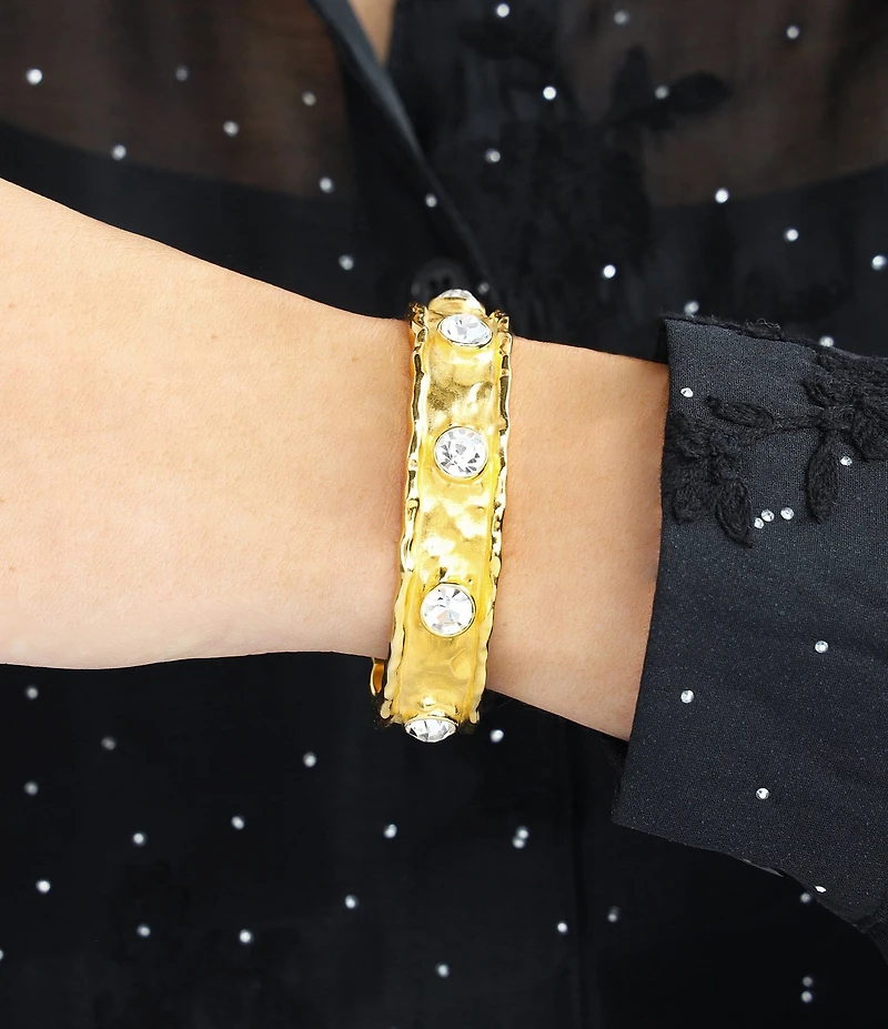 BuDhaGirl Seven Crystal Cuff Bracelet