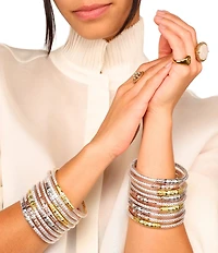 BuDhaGirl Three Queens Crystal All Weather Bangles® Bracelet Set
