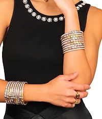 BuDhaGirl Three Queens Crystal All Weather Bangles® Bracelet Set