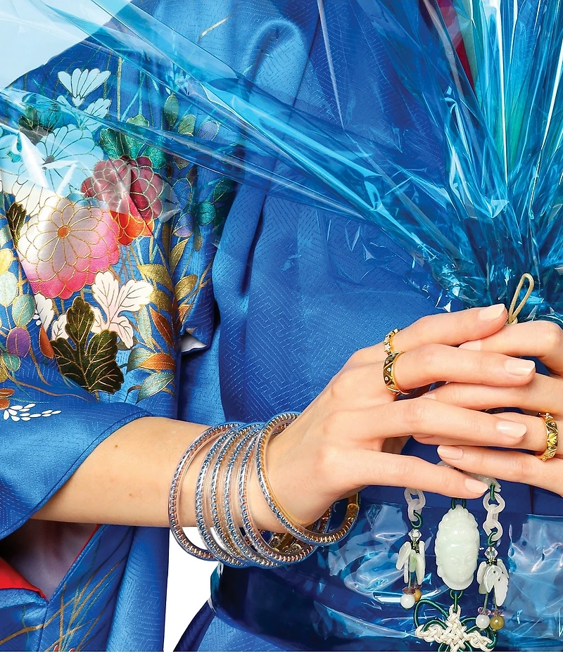 BuDhaGirl Three Queens Crystal All Weather Bangles® Bracelet Set