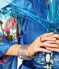 BuDhaGirl Three Queens Crystal All Weather Bangles® Bracelet Set