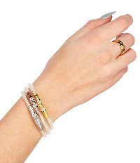 BuDhaGirl Three Queens Pearl All Weather Bangles® Bracelet Set