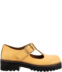 Bueno Abigail Leather T-Strap Mary Jane Platform Oxfords