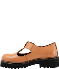 Bueno Abigail Leather T-Strap Mary Jane Platform Oxfords