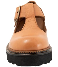 Bueno Abigail Leather T-Strap Mary Jane Platform Oxfords
