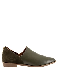 Bueno Beau Leather and Suede Back Zip Loafers