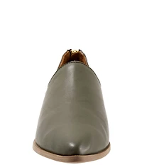 Bueno Beau Leather and Suede Back Zip Loafers