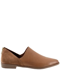 Bueno Beau Leather and Suede Back Zip Loafers