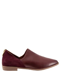 Bueno Beau Leather and Suede Back Zip Loafers