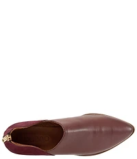 Bueno Beau Leather and Suede Back Zip Loafers