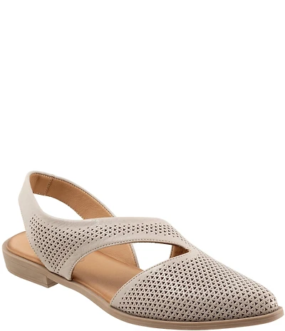 Bueno Bianca Perf Leather Slip-On Flats