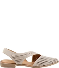 Bueno Bianca Perf Leather Slip-On Flats