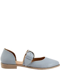 Bueno Brittany Leather Pointed Toe Mary Jane Flats