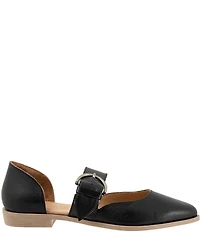 Bueno Brittany Leather Pointed Toe Mary Jane Flats