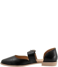 Bueno Brittany Leather Pointed Toe Mary Jane Flats