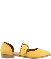 Bueno Brittany Leather Pointed Toe Mary Jane Flats