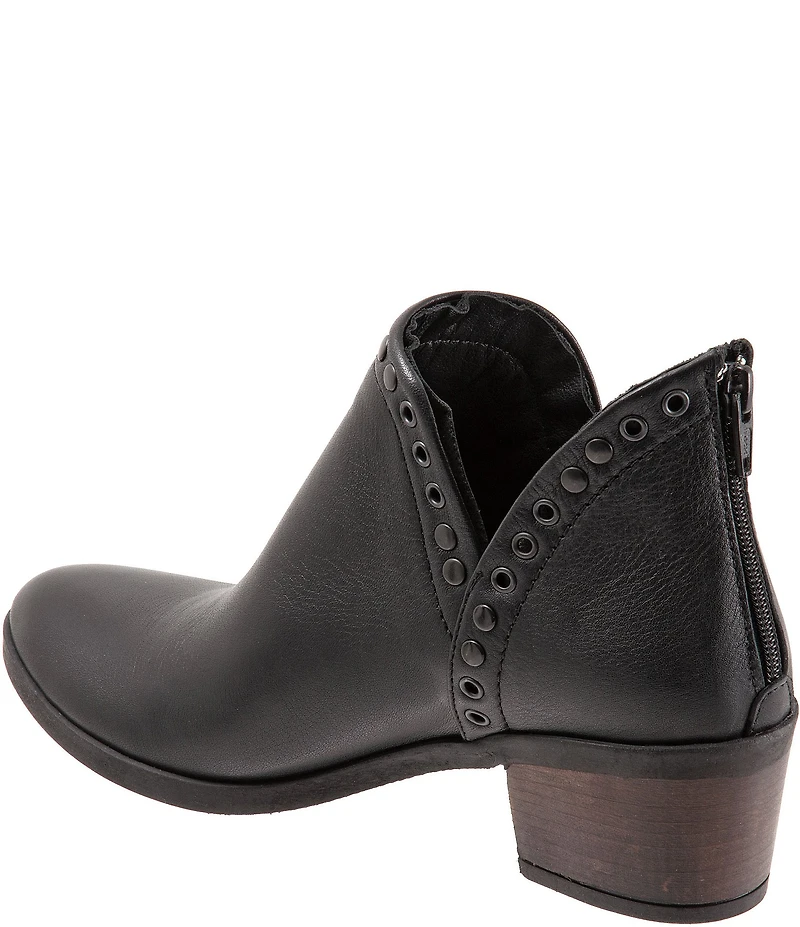 Bueno Cora Leather Grommet Studded Ankle Booties