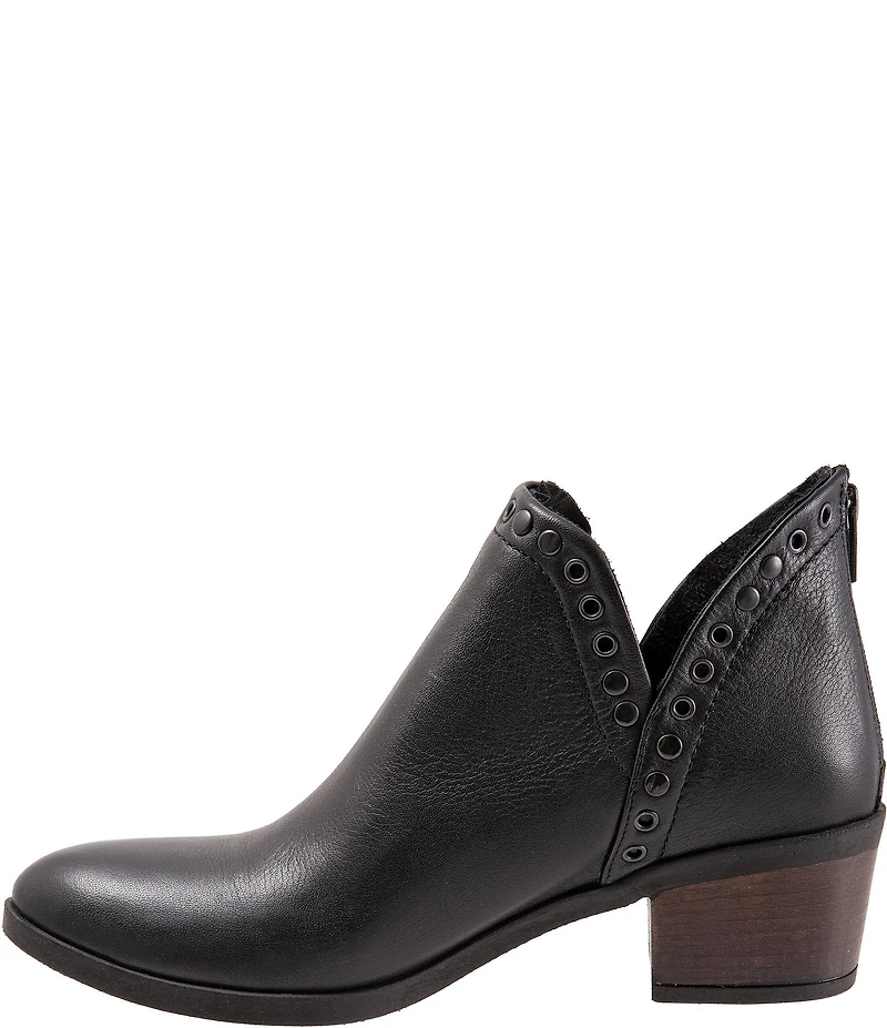 Bueno Cora Leather Grommet Studded Ankle Booties
