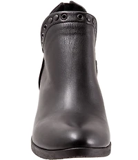 Bueno Cora Leather Grommet Studded Ankle Booties