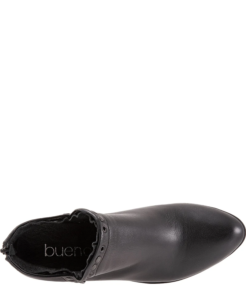 Bueno Cora Leather Grommet Studded Ankle Booties