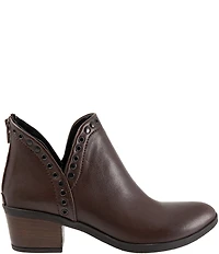 Bueno Cora Leather Grommet Studded Ankle Booties