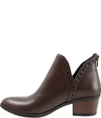 Bueno Cora Leather Grommet Studded Ankle Booties