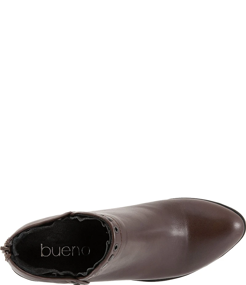 Bueno Cora Leather Grommet Studded Ankle Booties