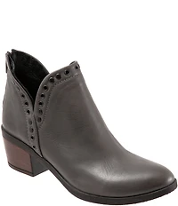 Bueno Cora Leather Grommet Studded Ankle Booties