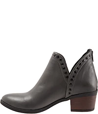 Bueno Cora Leather Grommet Studded Ankle Booties
