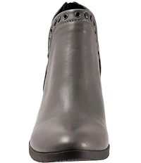 Bueno Cora Leather Grommet Studded Ankle Booties