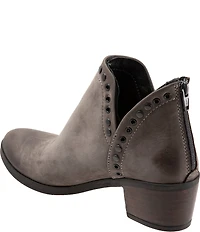 Bueno Cora Nubuck Suede Grommet Studded Ankle Booties