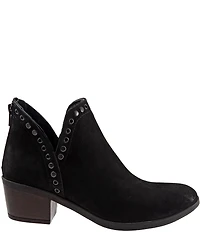 Bueno Cora Nubuck Suede Grommet Studded Ankle Booties