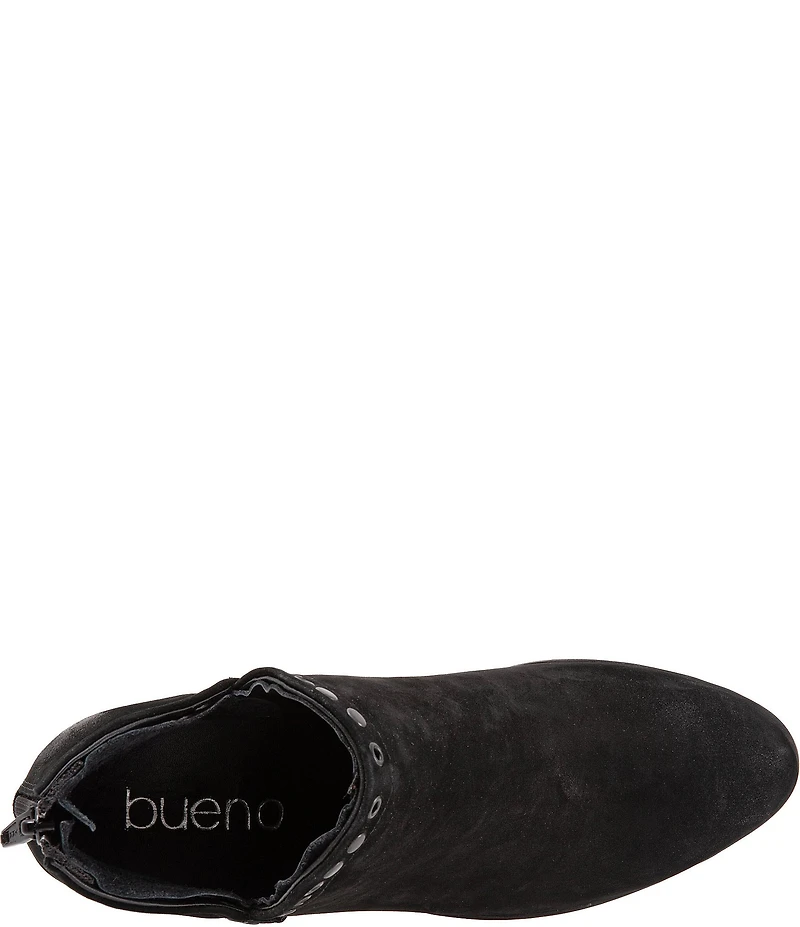 Bueno Cora Nubuck Suede Grommet Studded Ankle Booties