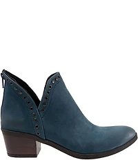 Bueno Cora Nubuck Suede Grommet Studded Ankle Booties