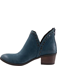 Bueno Cora Nubuck Suede Grommet Studded Ankle Booties
