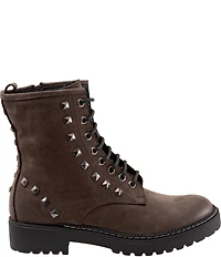 Bueno Dixie Nubuck Suede Studded Combat Booties