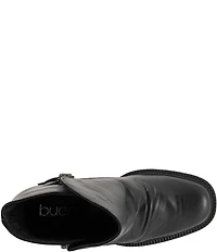 Bueno Elliott Leather Lugged Platform Block Heel Ankle Booties