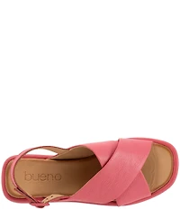 Bueno Elwood Leather Cross Band Slingback Sandals