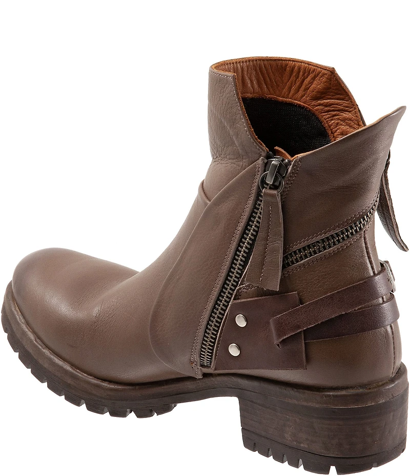 Bueno Fallon Leather Zip Booties