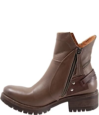 Bueno Fallon Leather Zip Booties