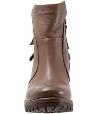 Bueno Fallon Leather Zip Booties