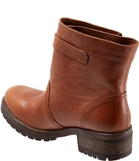 Bueno Fast Leather Flap Zip Booties
