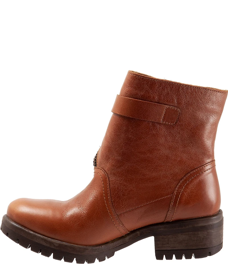 Bueno Fast Leather Flap Zip Booties