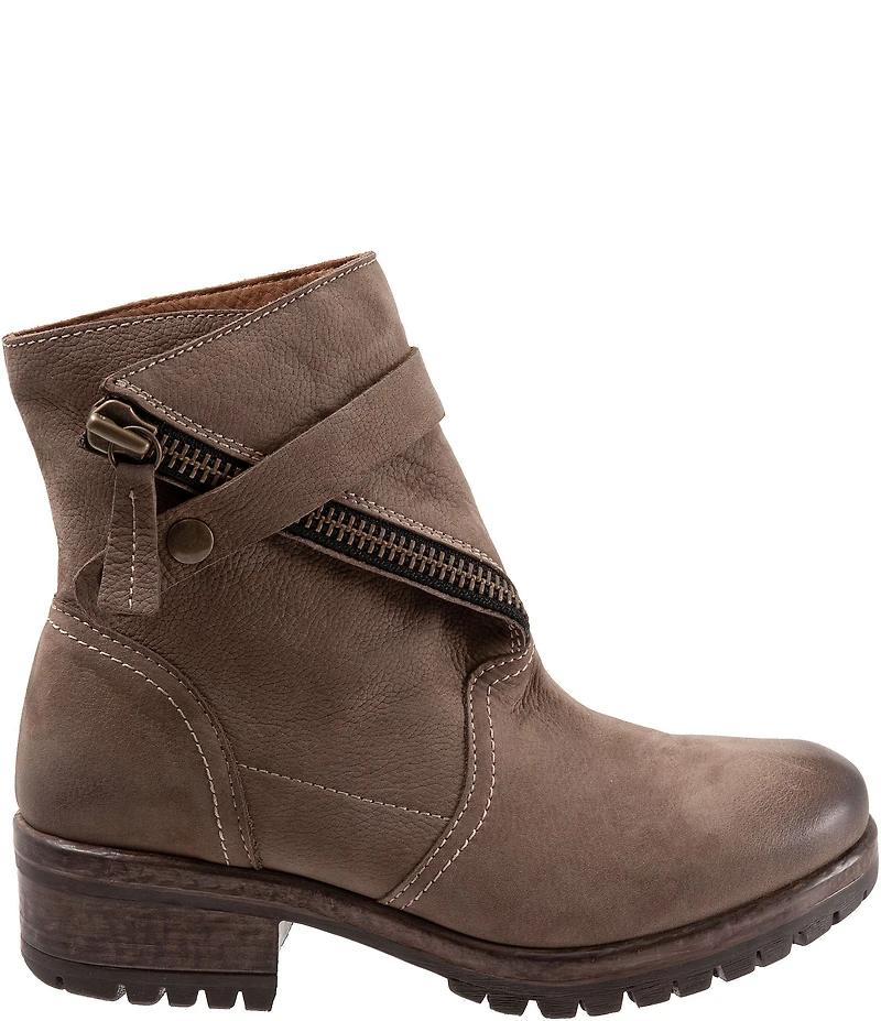 Bueno Fast Nubuck Suede Flap Zip Booties