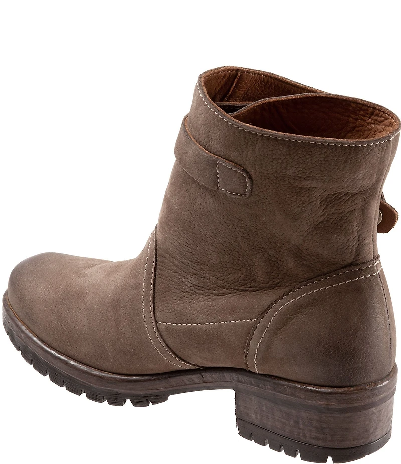 Bueno Fast Nubuck Suede Flap Zip Booties