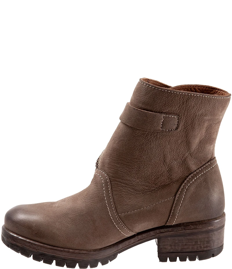 Bueno Fast Nubuck Suede Flap Zip Booties