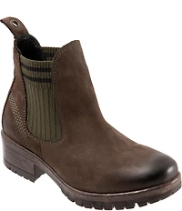 Bueno Florida Nubuck Suede Knit Chelsea Booties